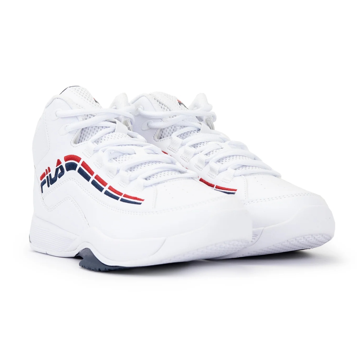 Tenis Fila Modelo Spitfire 3 Color Blanco/Marino 125 Para Caballero