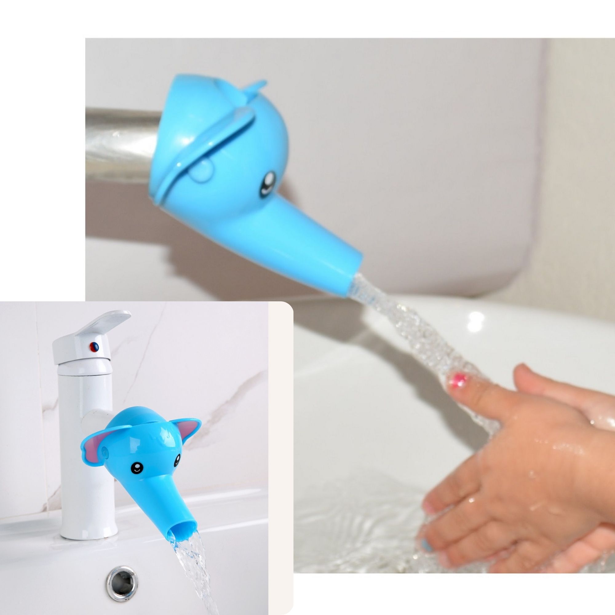 Extensor de Grifo Para Niños, Extensor de Fregadero Lavabo de Manos - Azul