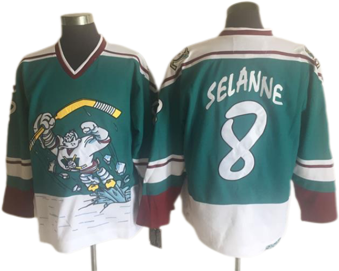 Ducks selanne jersey sales