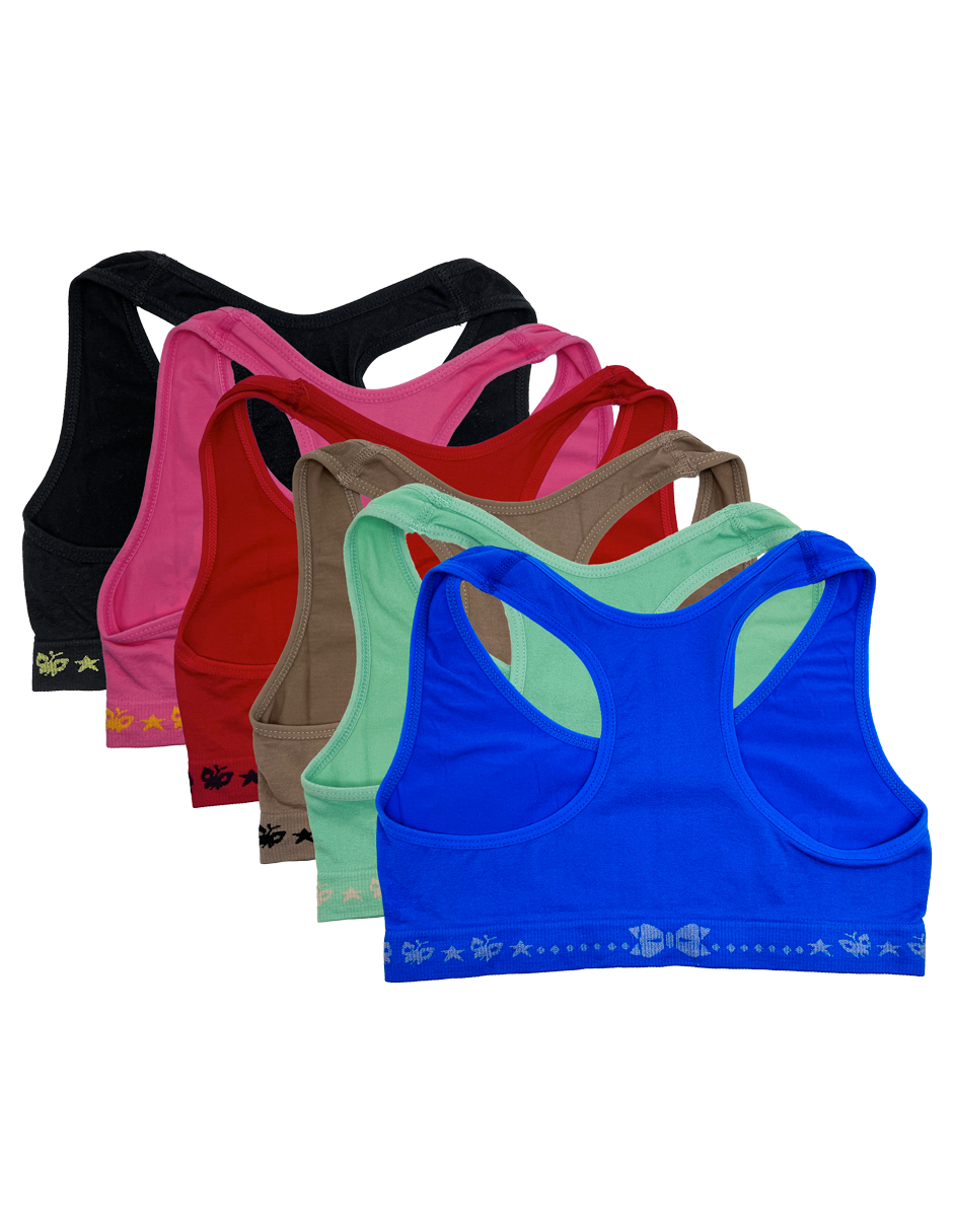 Paquete 6 Tops de Niña Con Divertidos Diseños Set Boxer y Top Oh My Girl Pack Incluye 6 Diferentes Colores