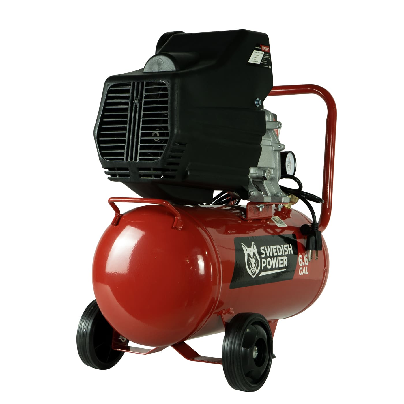 COMPRESOR DE AIRE SWEDISH HUSKY POWER 25 LITROS 2.5 HP C/MANGUERA Y PISTOLA - HKC25MP