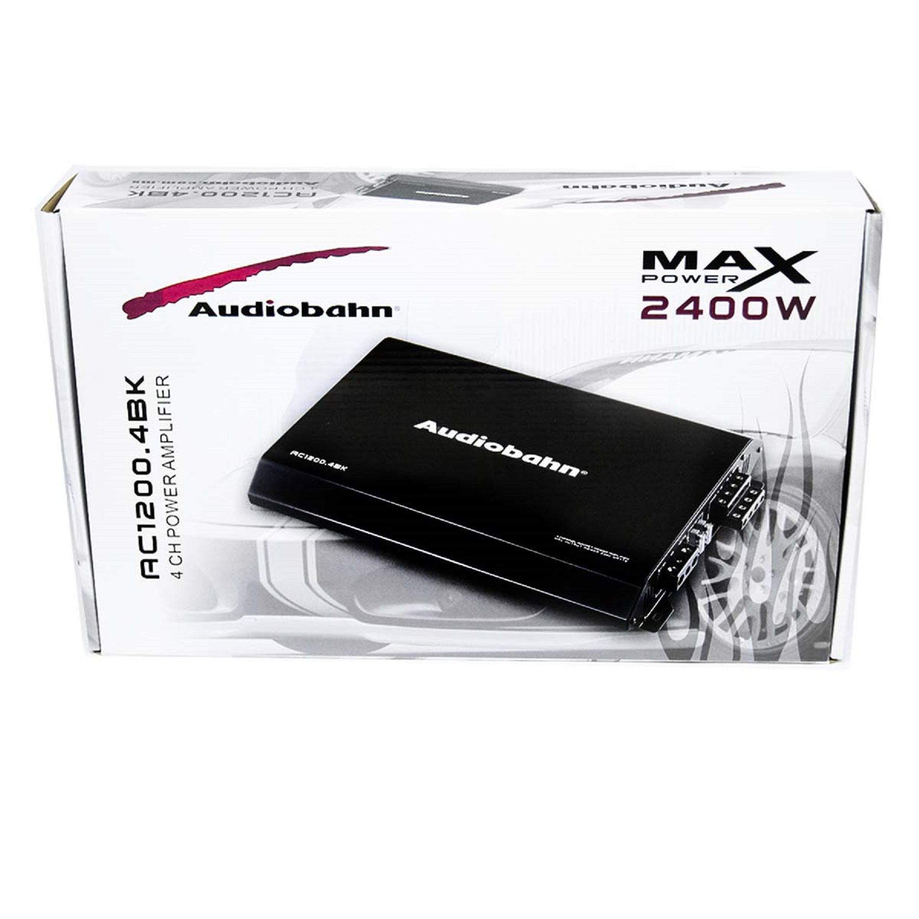 Amplificador Subwoofers y Medios ac1200 Audiobahn De 4 Canales 2400w 