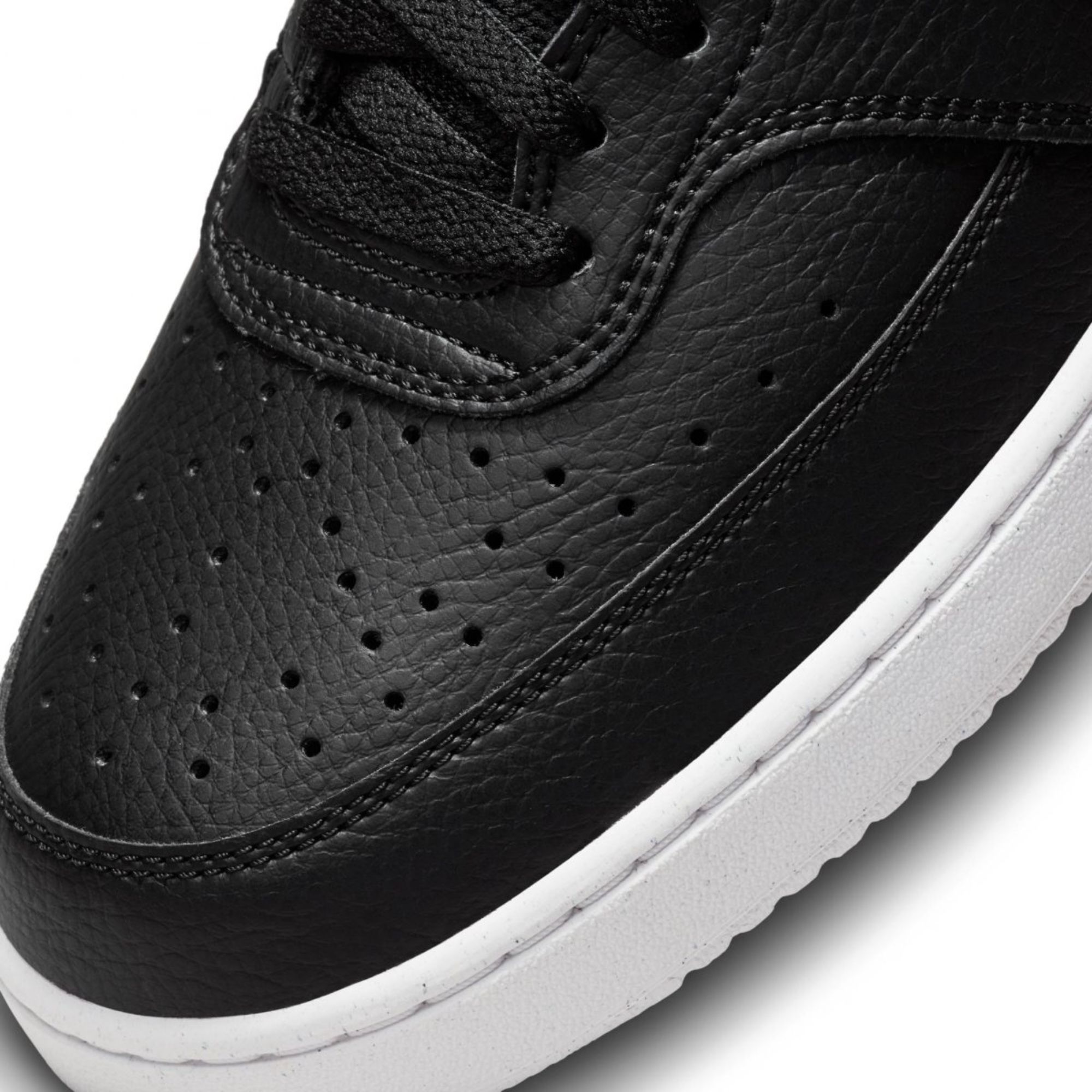 Tenis Nike Court Vision Low Negro con Blanco Hombre Originales