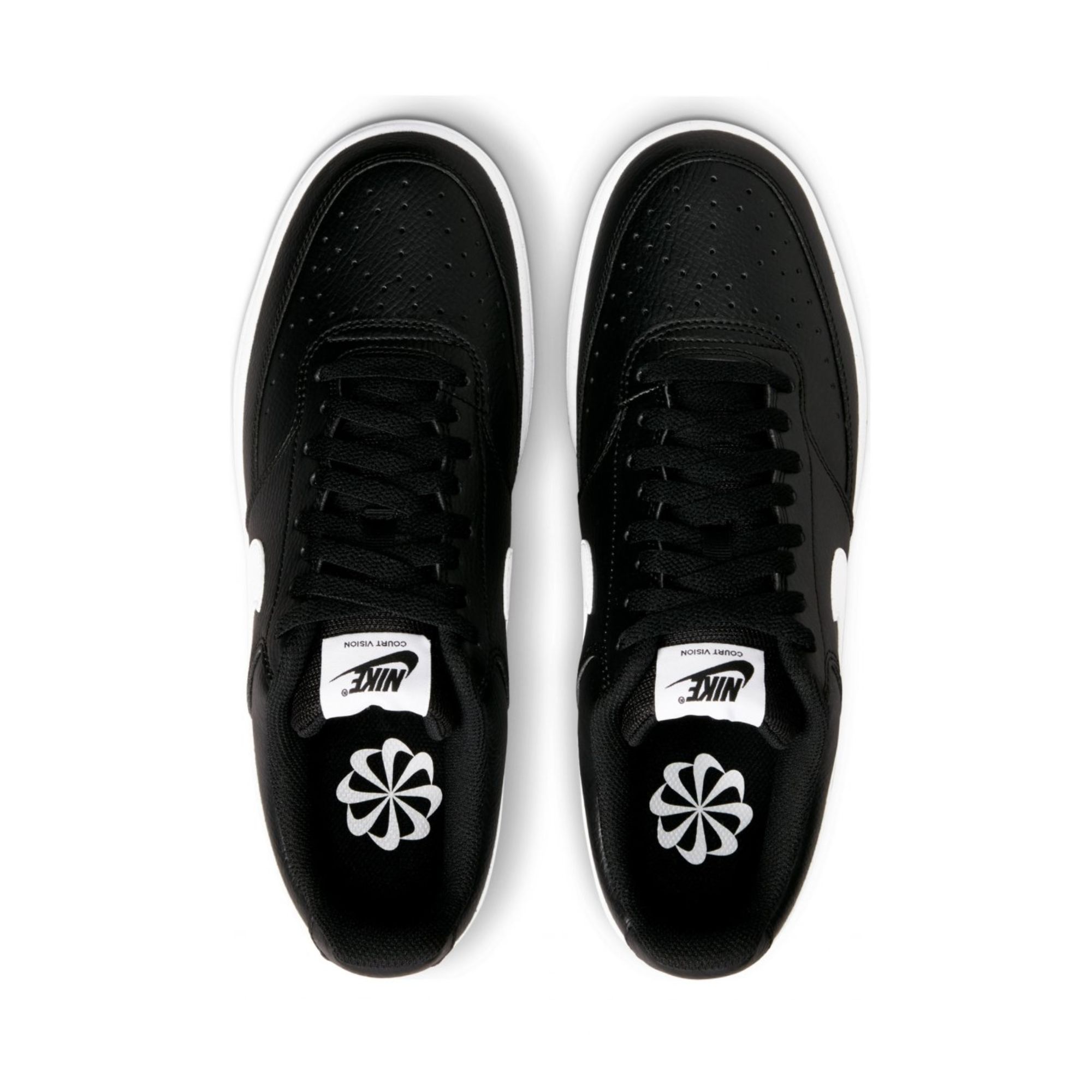 Tenis Nike Court Vision Low Negro con Blanco Hombre Originales DH2987001