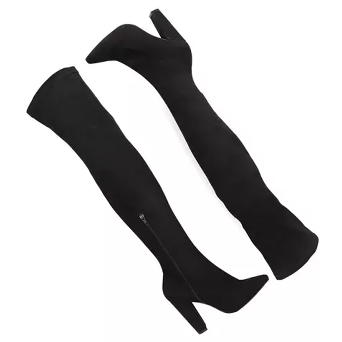 Botas Largas Para Mujer Capa De Ozono Con Tacón 650801 Negro