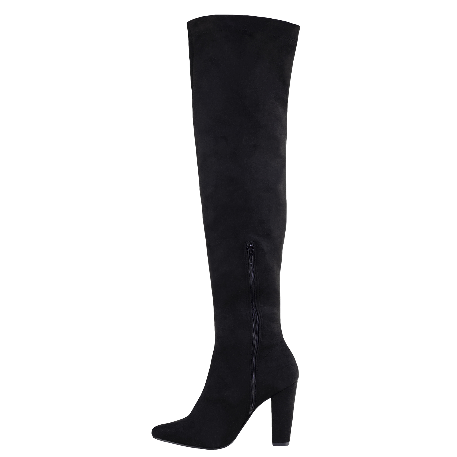 Botas Largas Para Mujer Capa De Ozono Con Tacón 650801 Negro