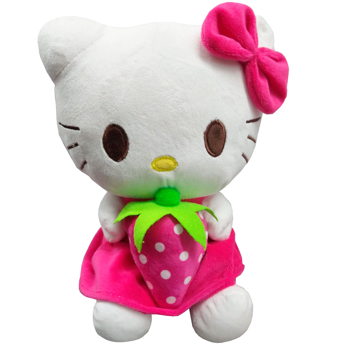 Peluche Generico Hello Kitty Con Fresa 26 cm