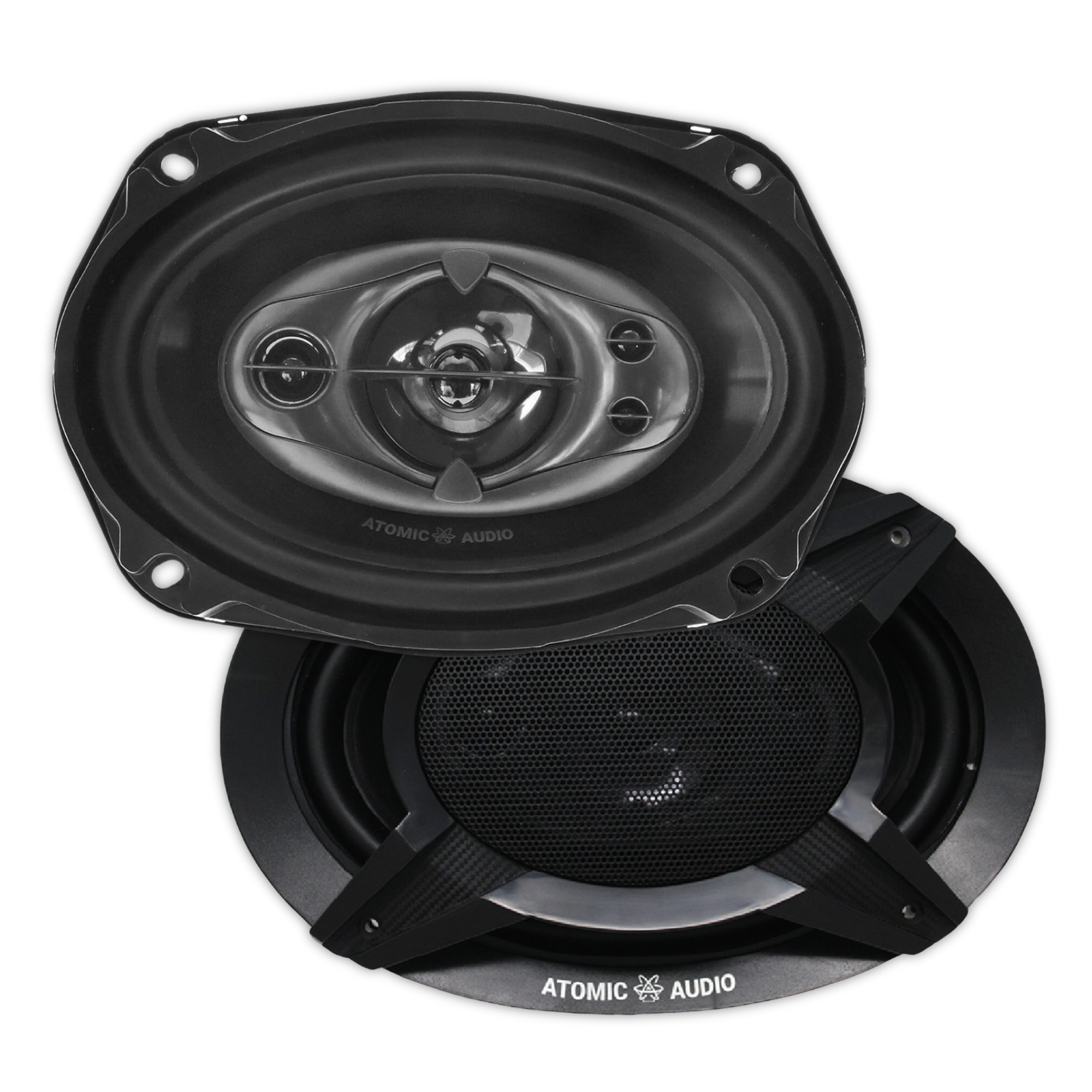 Bocinas Coaxiales Atomic Audio IRON69 900 Watts 6x9 Pulgadas 4 Ohms 5 Vías 