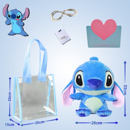 Peluche Stitch 35 cm Azul