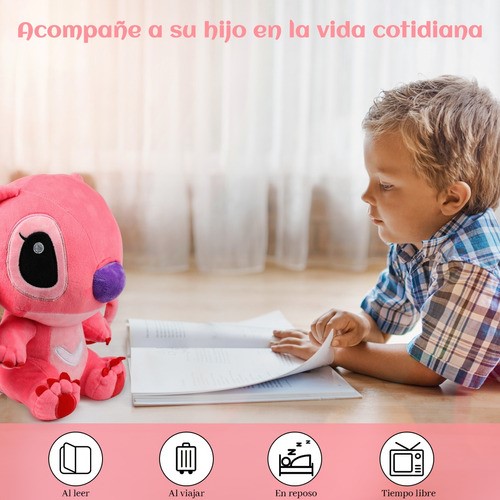 Peluche Stitch / Ángela 35 Cm Kawaii Bebés Excelente Plush