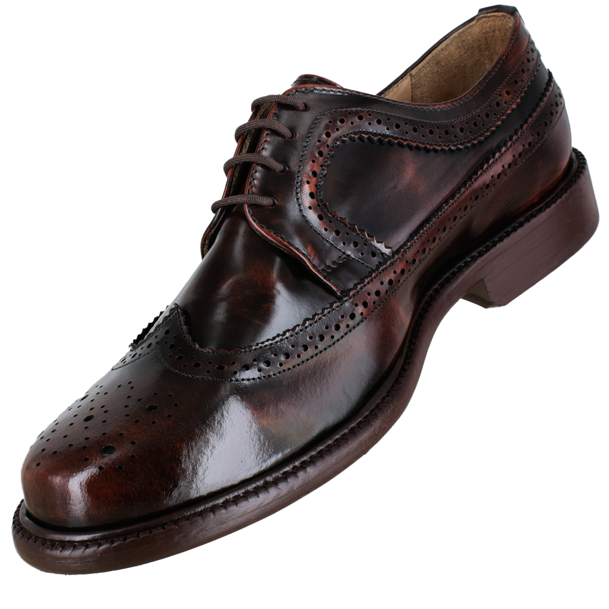 Zapato Formal Hombre Carlo Ronaldi 2103 Camaleón Café Cuero Casual