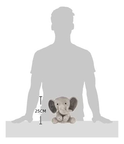 Peluche De Elefante Almohada 40 cm Gris