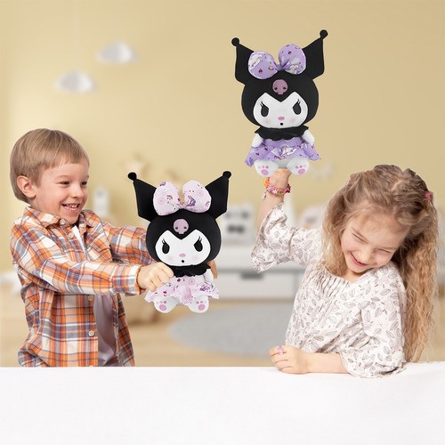Peluche Kuromi Lovely 2 Pz Rosa y Morado con falda
