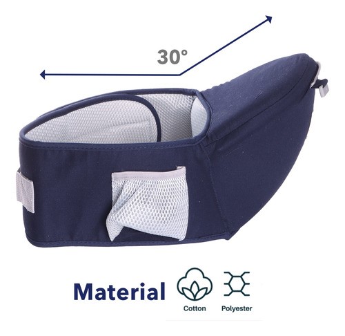 Mochila Cangurera Bebe Porta Bebes Ergonomica Multifuncional Azul