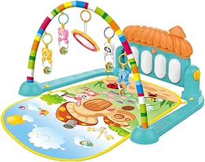 A Gimnasio para bebe con Piano, Baby Piano Play Mat para Bebés con Música 