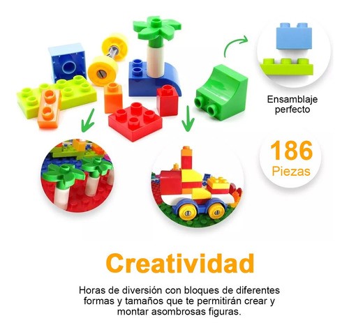 Mesa Didactica Con Juego De Bloques Para Niños Y Silla 