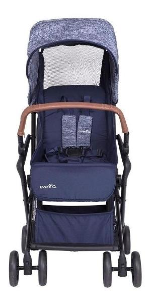 Carriola De Bebe Evenflo Fast Fold Camita Compacta Plegable Azul