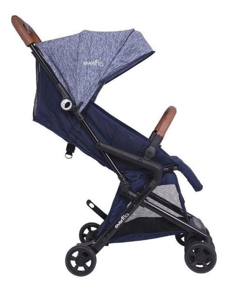 Carriola De Bebe Evenflo Fast Fold Camita Compacta Plegable Azul