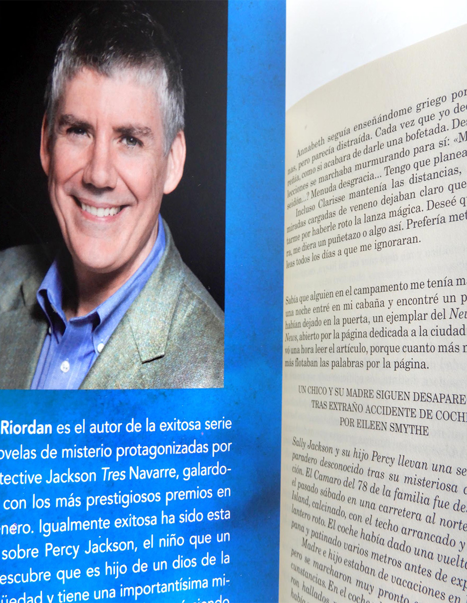 Libro Percy Jackson y el Ladrón del Rayo (Percy Jackson y los Dioses del Olimpo, Vol. 1) Autor Rick Riordan