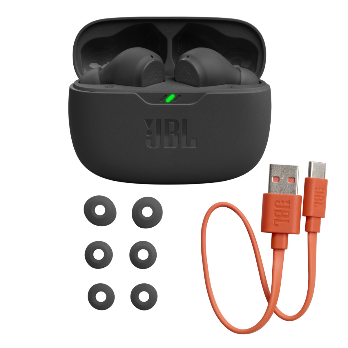 Audifonos JBL Wave Beam Bluetooth Deep Bass 32 Horas IP54 Negro