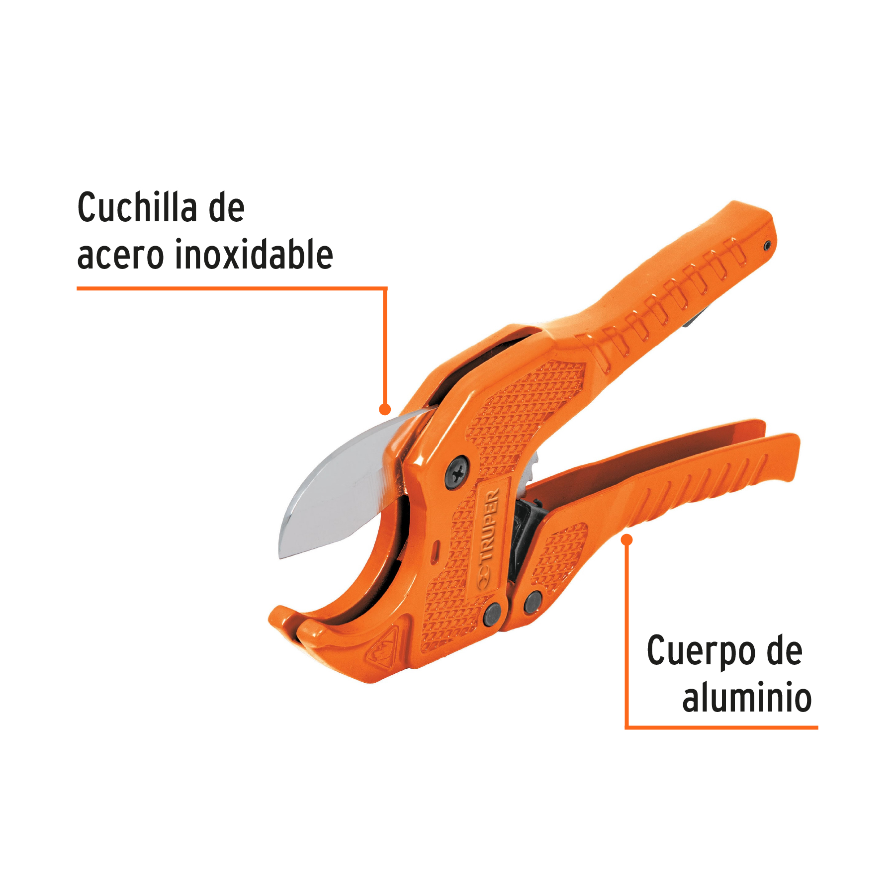 CORTADOR DE TUBO DE PVC HASTA 15/8P 12860