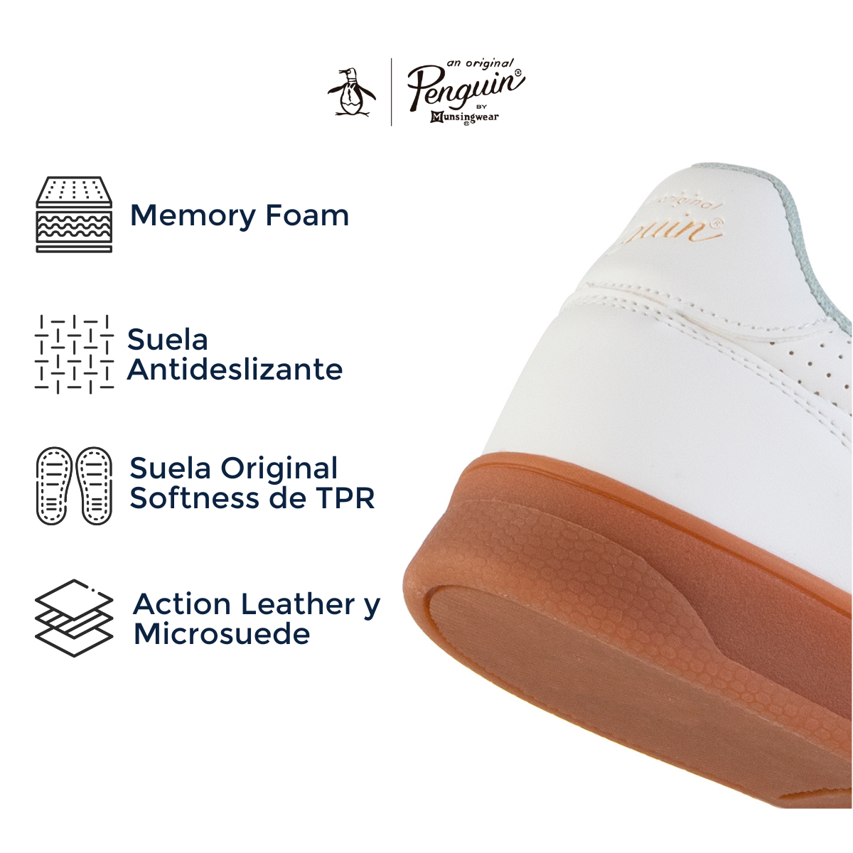 Tenis Original Penguin Style Cole Blanco