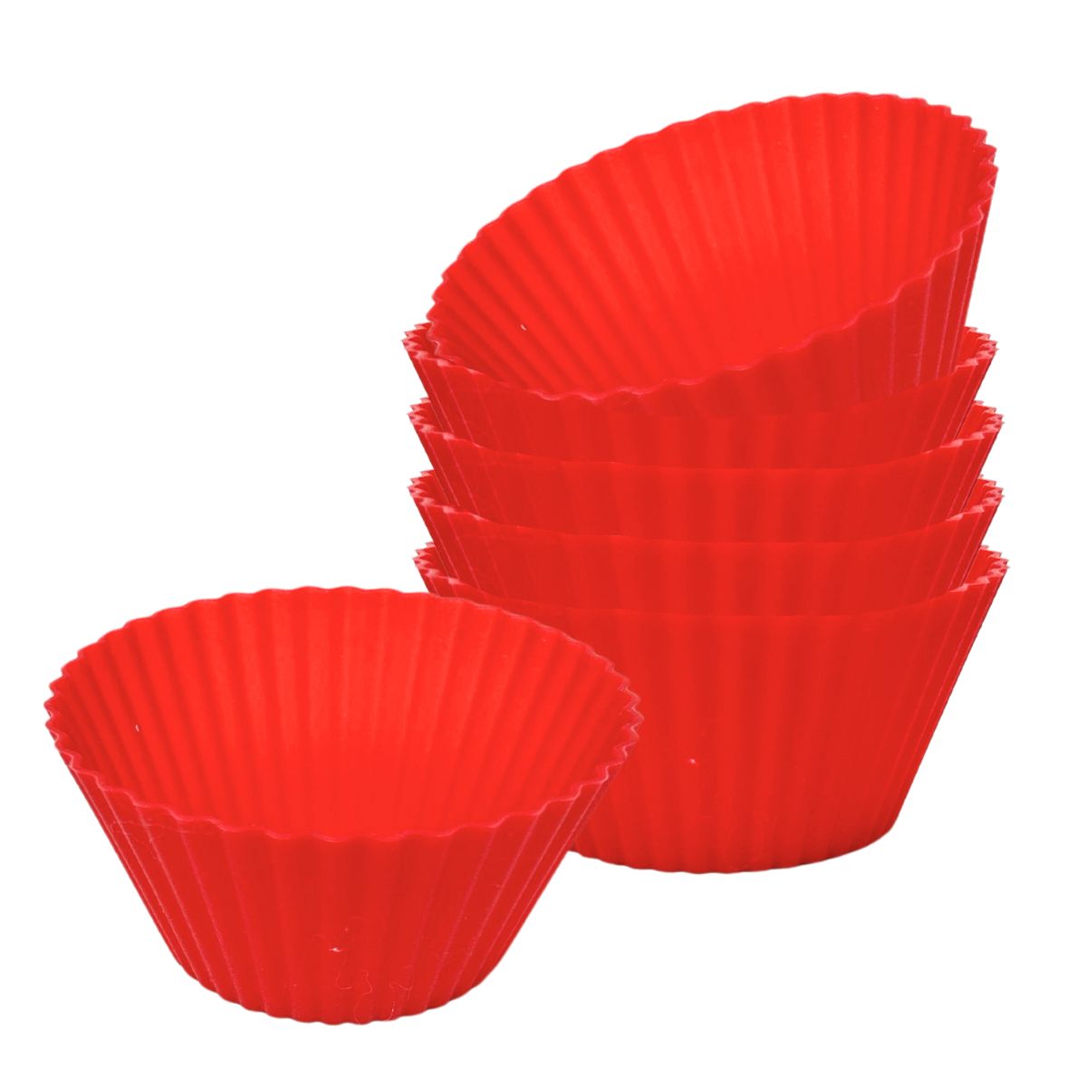 Juliette Juego de 6 Moldes de Silicon para Hornear Cup Cake Facil de Desmoldar