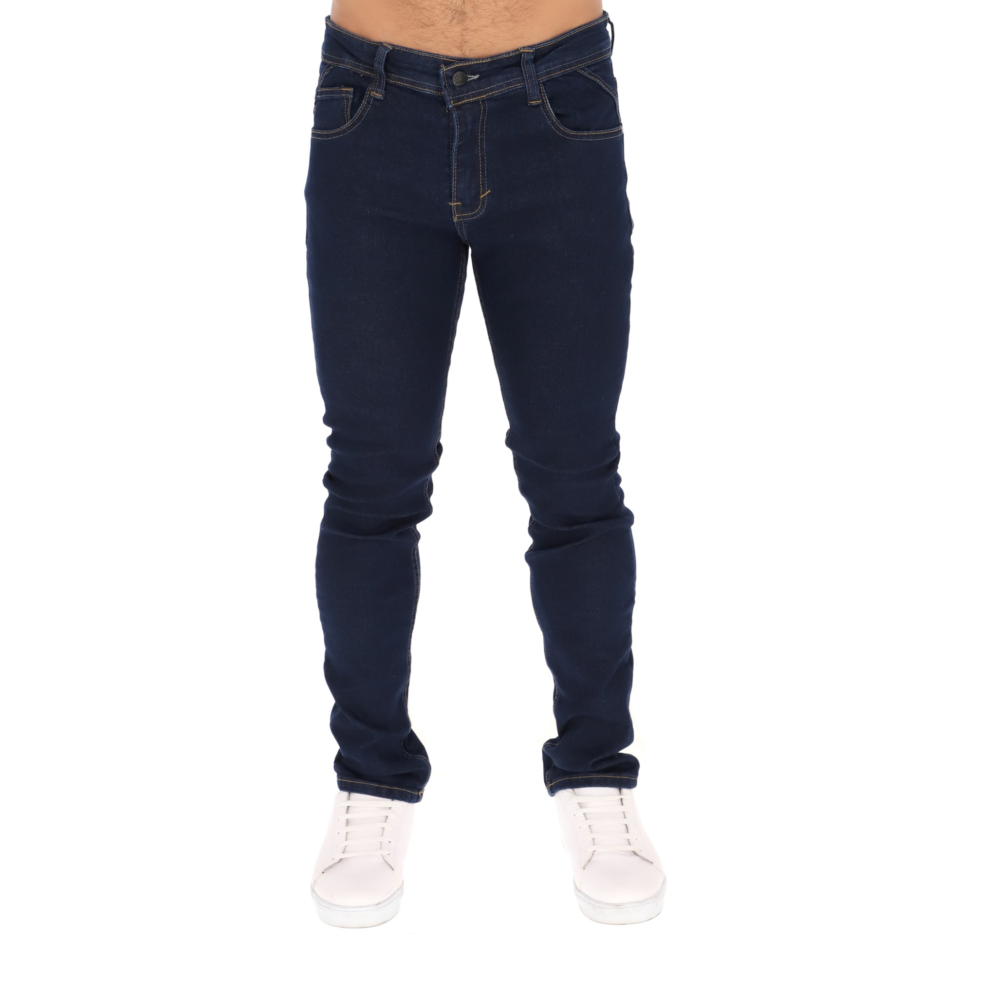 Skinny Jeans Pantalones De Mezclilla Para Hombre Color Azul Marino