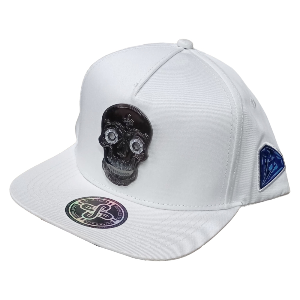 GORRA Mr. Kash Snapback calavera blanco unisex MKCDB02