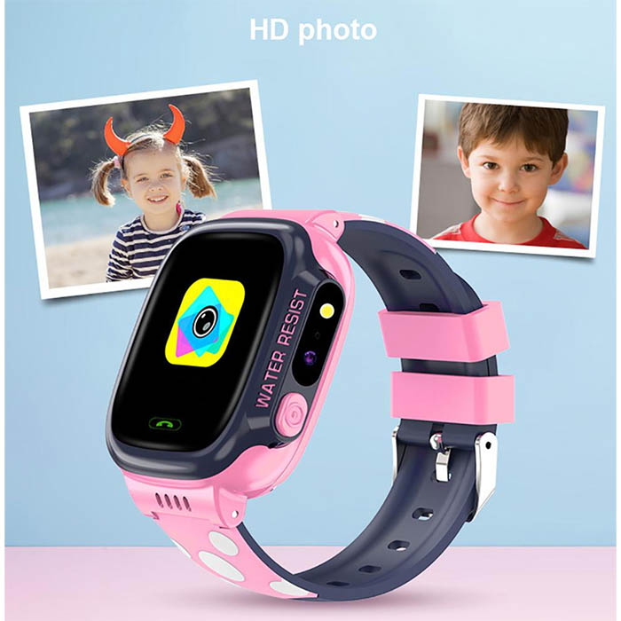 Reloj inteligente para niños, con Gps, ranura Sim y Cámara en Azul y Rosa.
