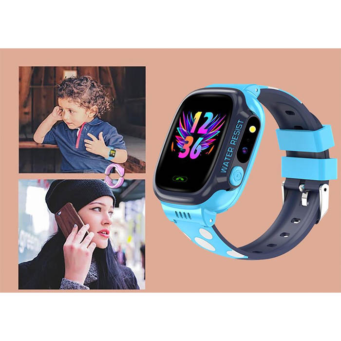 Reloj inteligente para niños, con Gps, ranura Sim y Cámara en Azul y Rosa.
