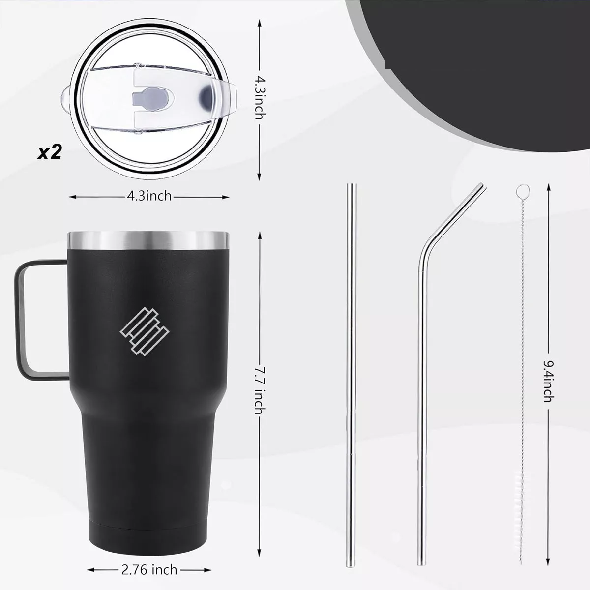 Vasos Térmico 30oz Termo Taza Acero Inoxidable Botellas Agua Rojo