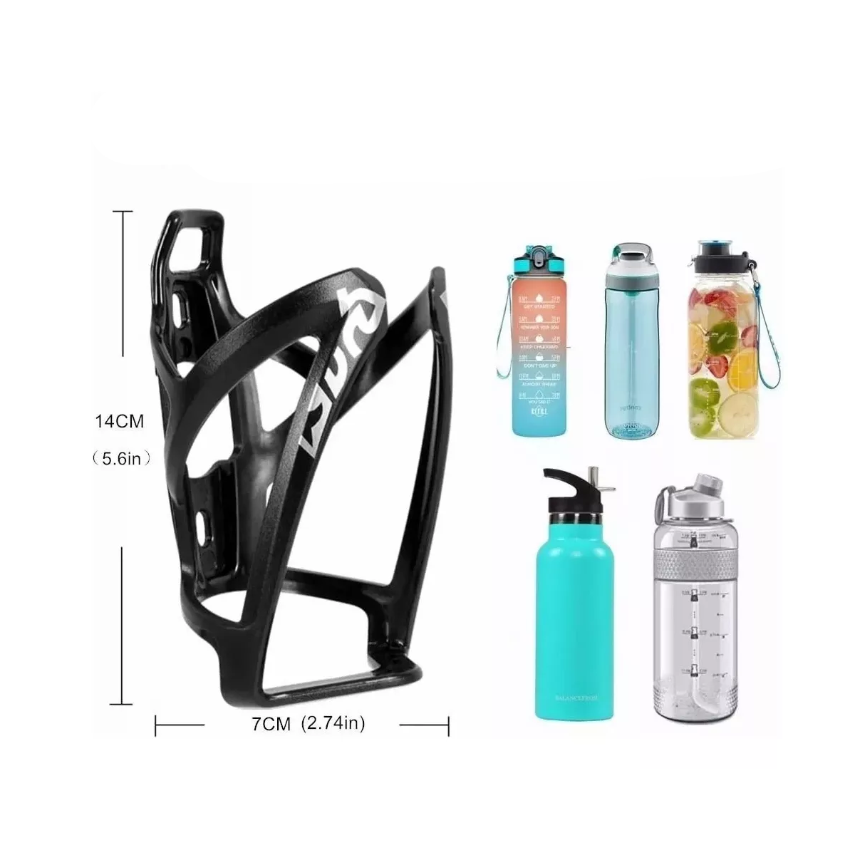 Soporte Porta Anfora Bicicleta Portabidón Universal+botella