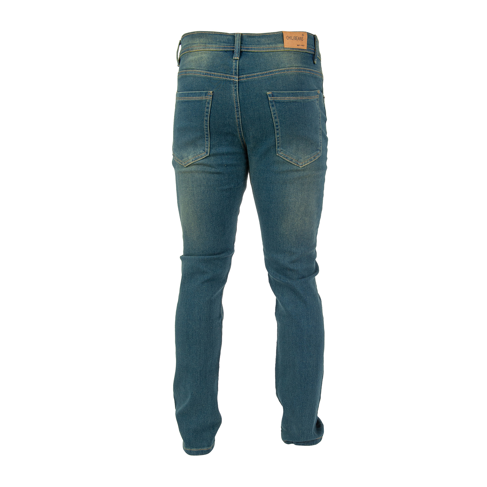 Pantalones Jeans Skinny Azul Oscuro Para Hombre