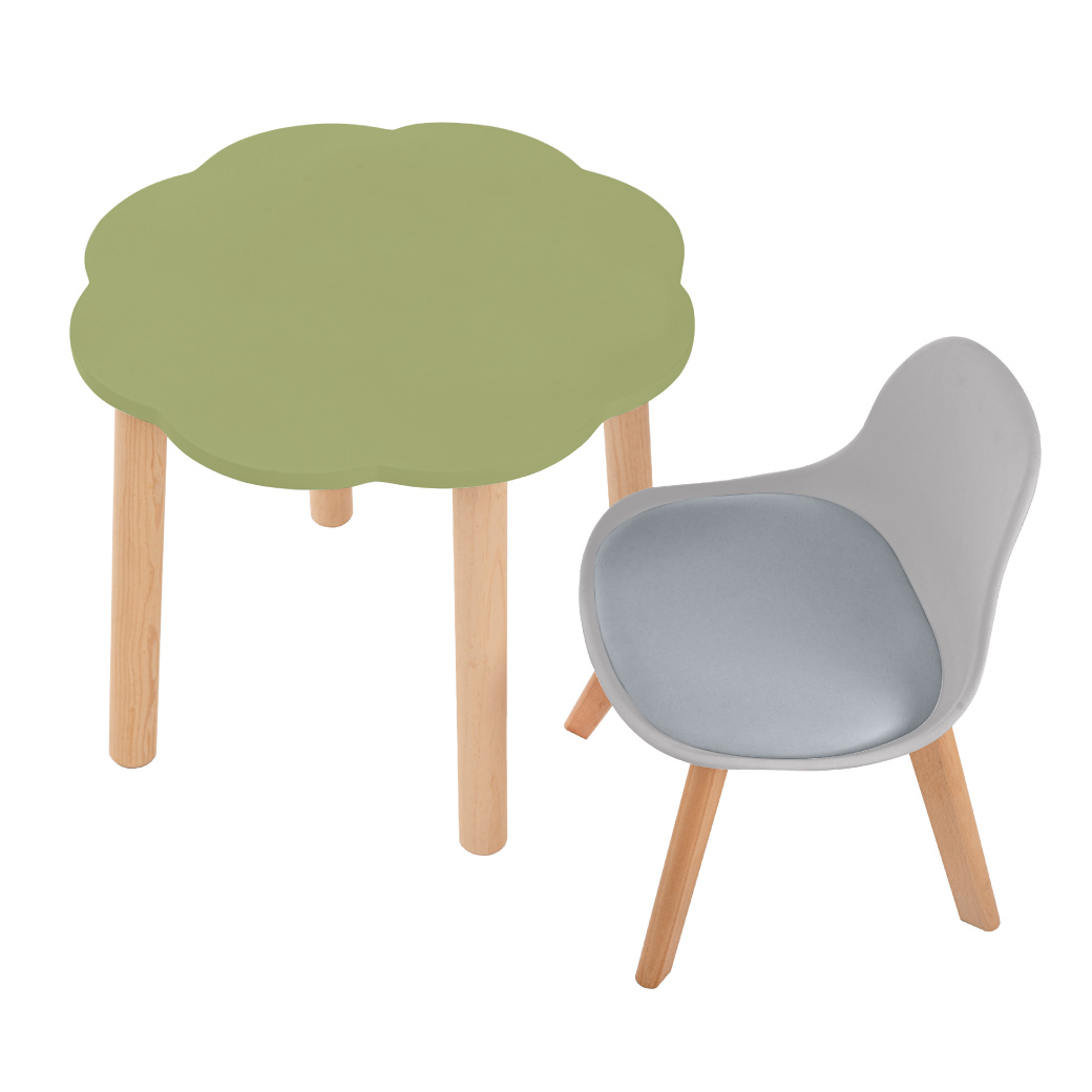 Juego de 1 silla infantil y mesa en forma de nube - Niños y Niñas- Duduk 