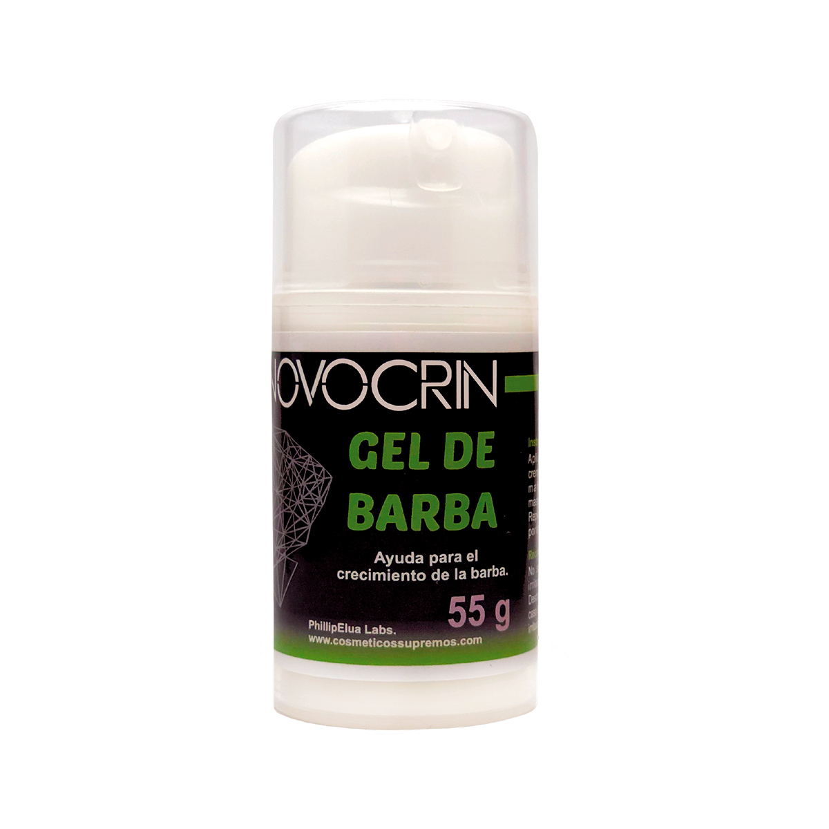Crema Barba / Estimula crecimiento de nuevo bello, Barba más densa y pareja, Crecimiento barba y bigote / NOVOCRIN / 55 g Crecimiento de barba y bigote