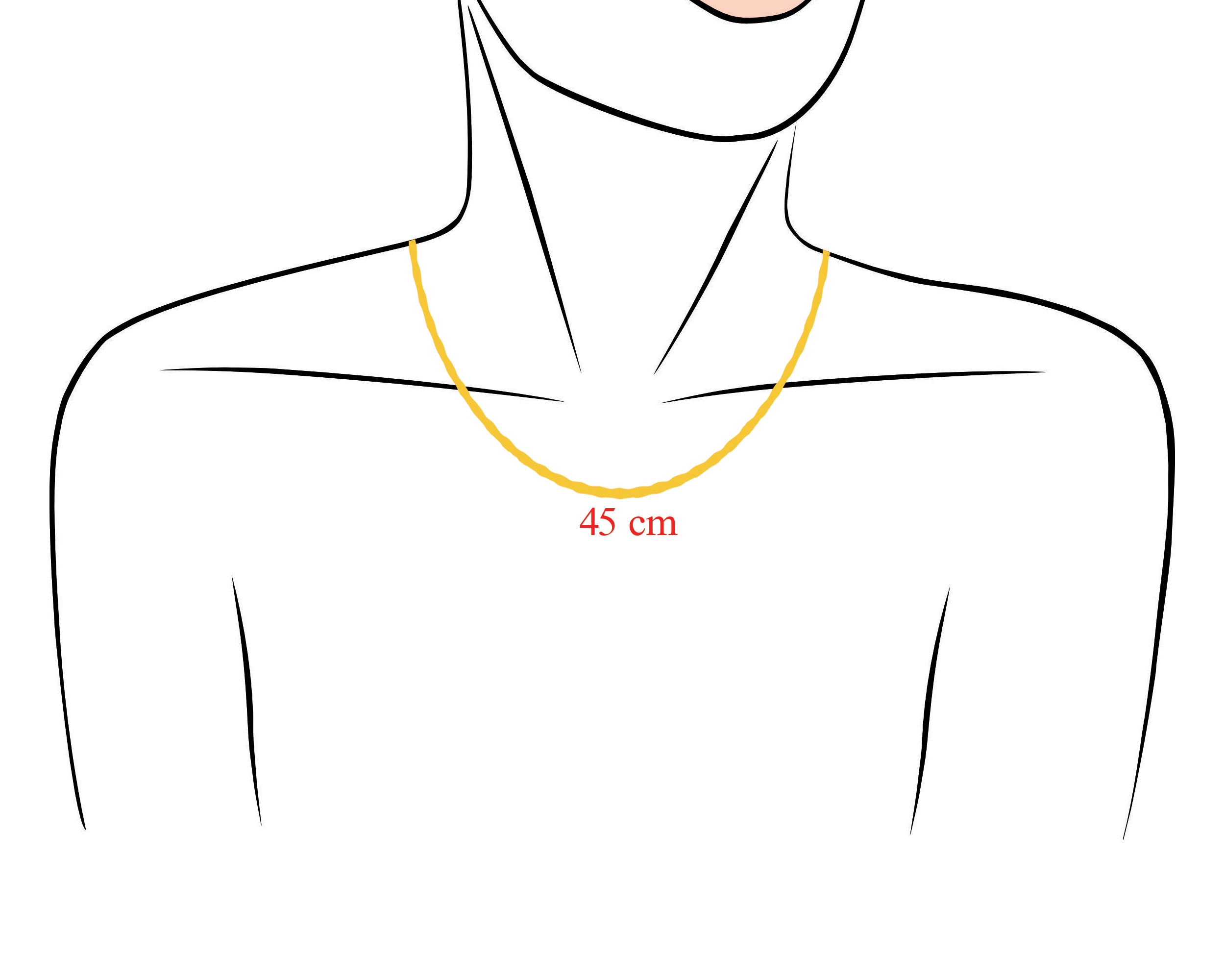 Collar Gargantilla Oro 10k Horoz Perla 45cm S1748