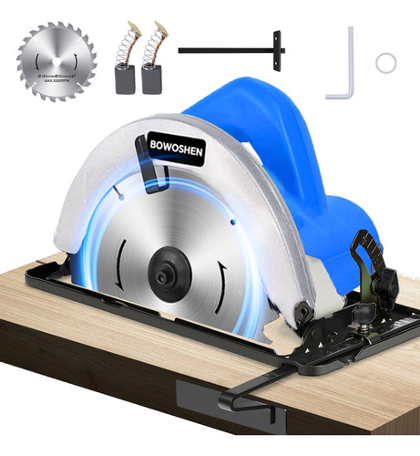 Sierra Circular Eléctrica Profesional Cortar Madera 185mm