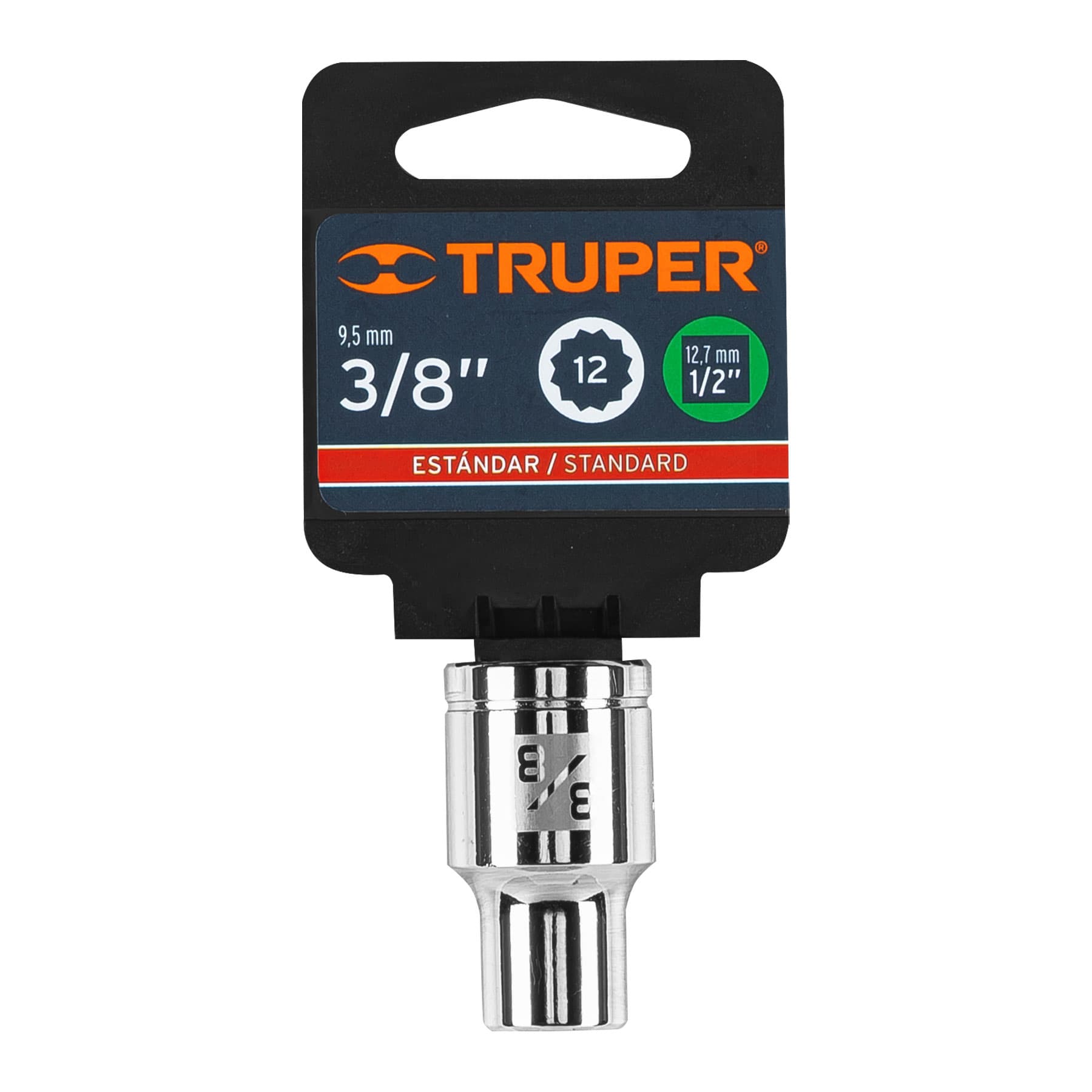 DADO DE 12 PUNTAS CUADRO 1/2P DE 3/8P