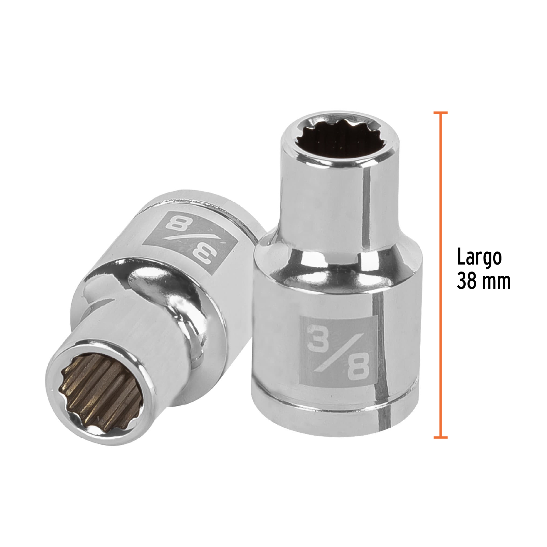 DADO DE 12 PUNTAS CUADRO 1/2P DE 3/8P