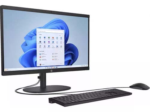 All In One HP 22-dg0009la - 21.5" - Intel Celeron N100 - 8GB Ram - 128GB SSD - W11 Home - Teclado y mouse - WiFi - Bt