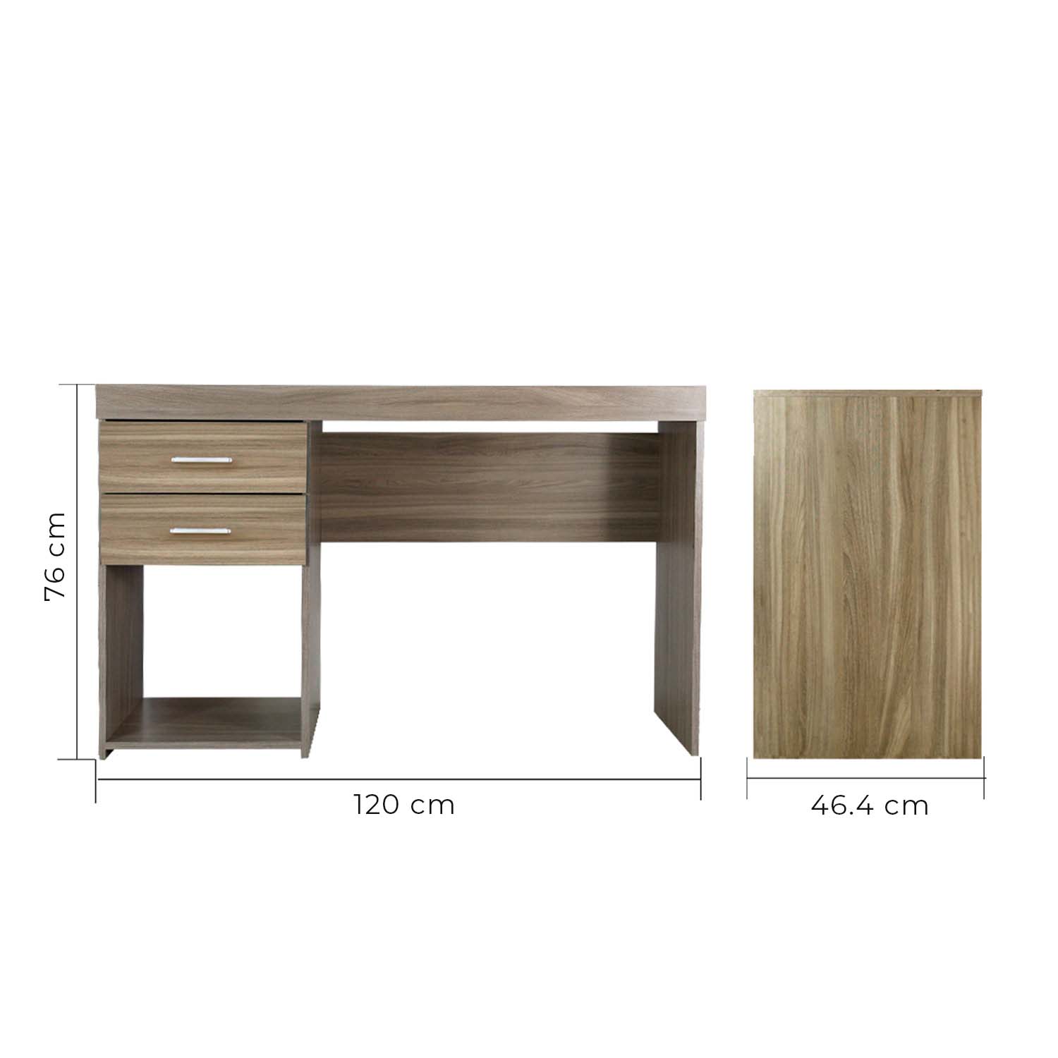 Escritorio Secretarial Home Office JM-1171 Malta Encino Mundo In