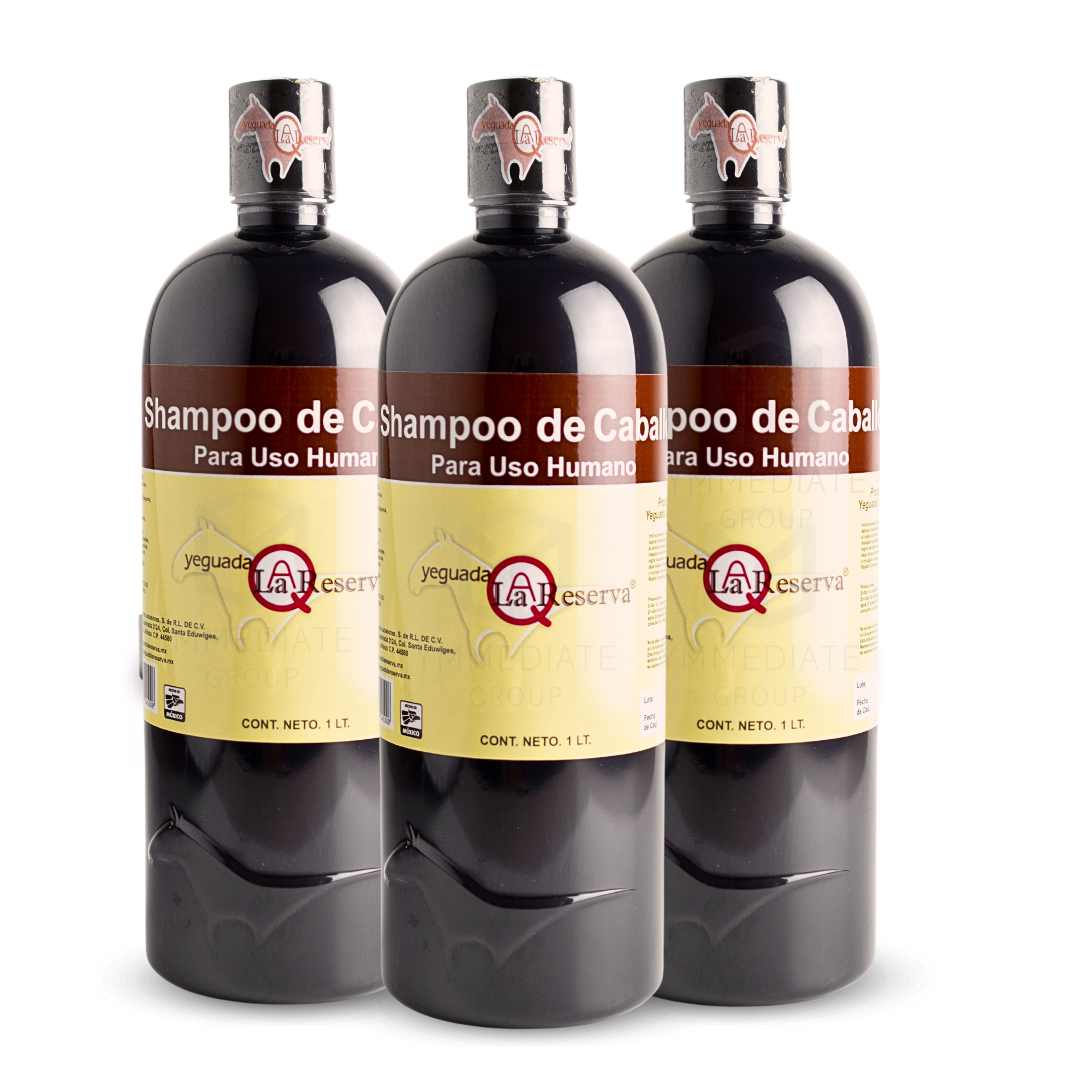 TRIPACK! SHAMPOO YEGUADA LA RESERVA!"EL ORIGINAL" 3 piezas de 1LT