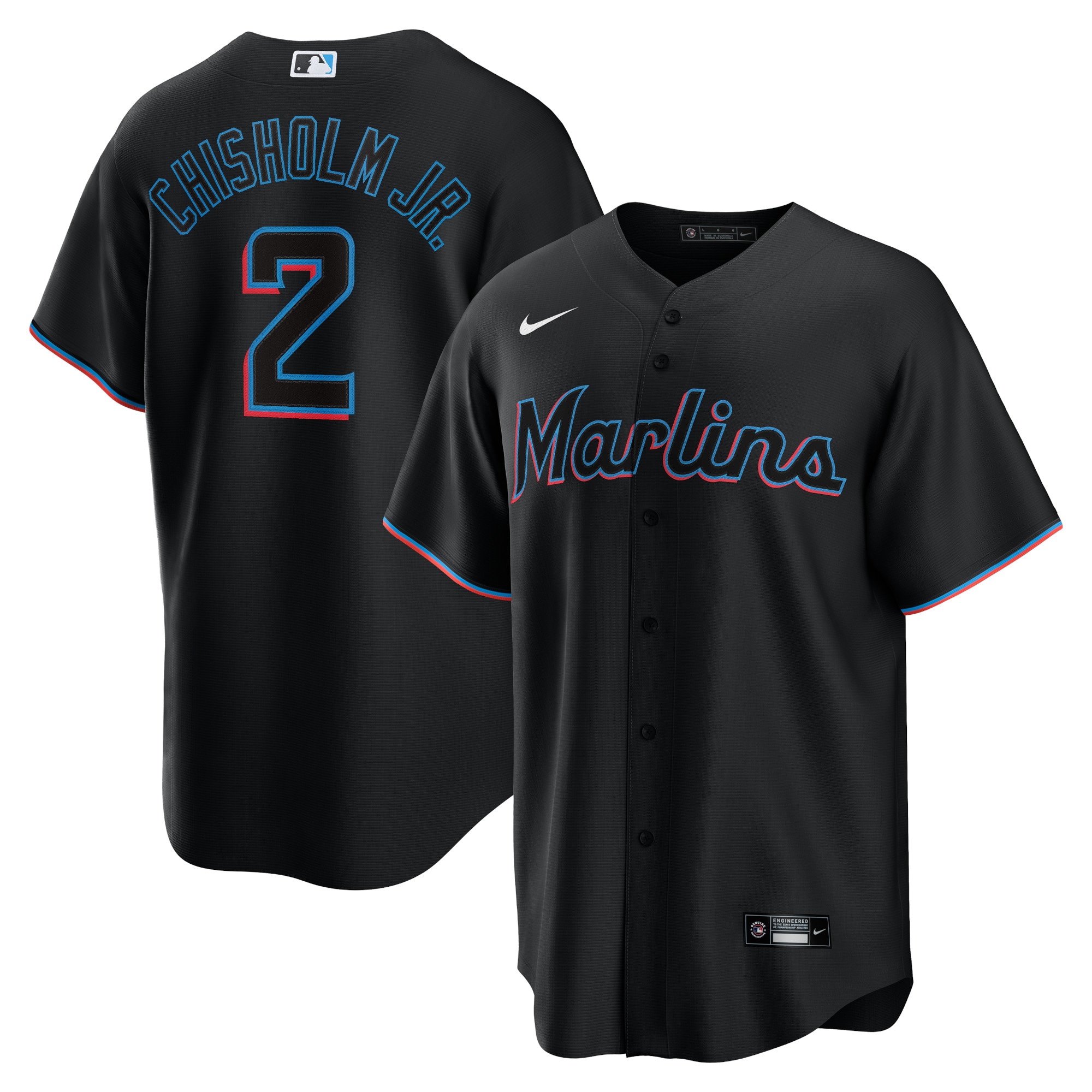 Jersey Original Nike Beisbol MLB Marlins Miami Alternativa T770-MQBB