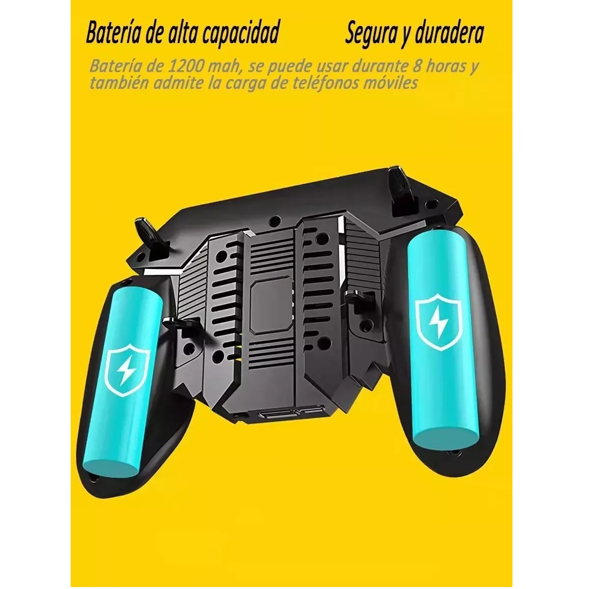 Gamepad 4 Gatillos Ventilador Recargable Control Celular