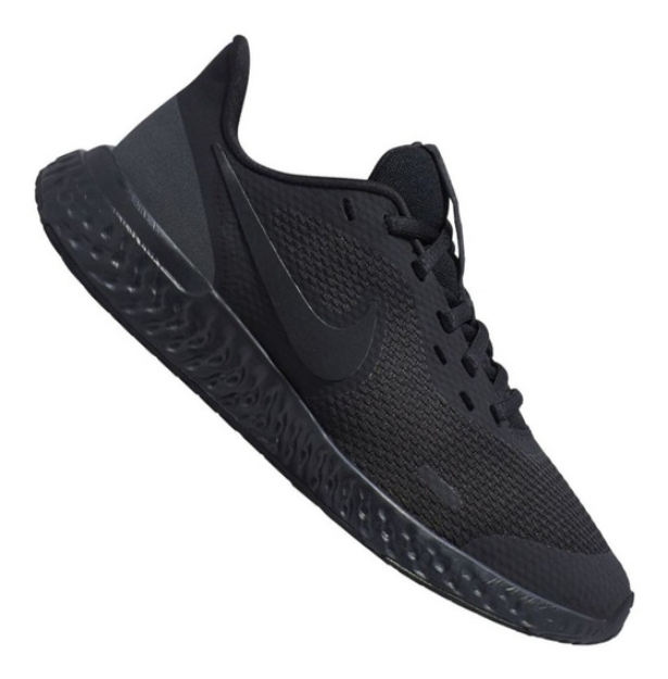Tenis Nike Modelo Revolution 6 Color Negro/Negro Para Dama