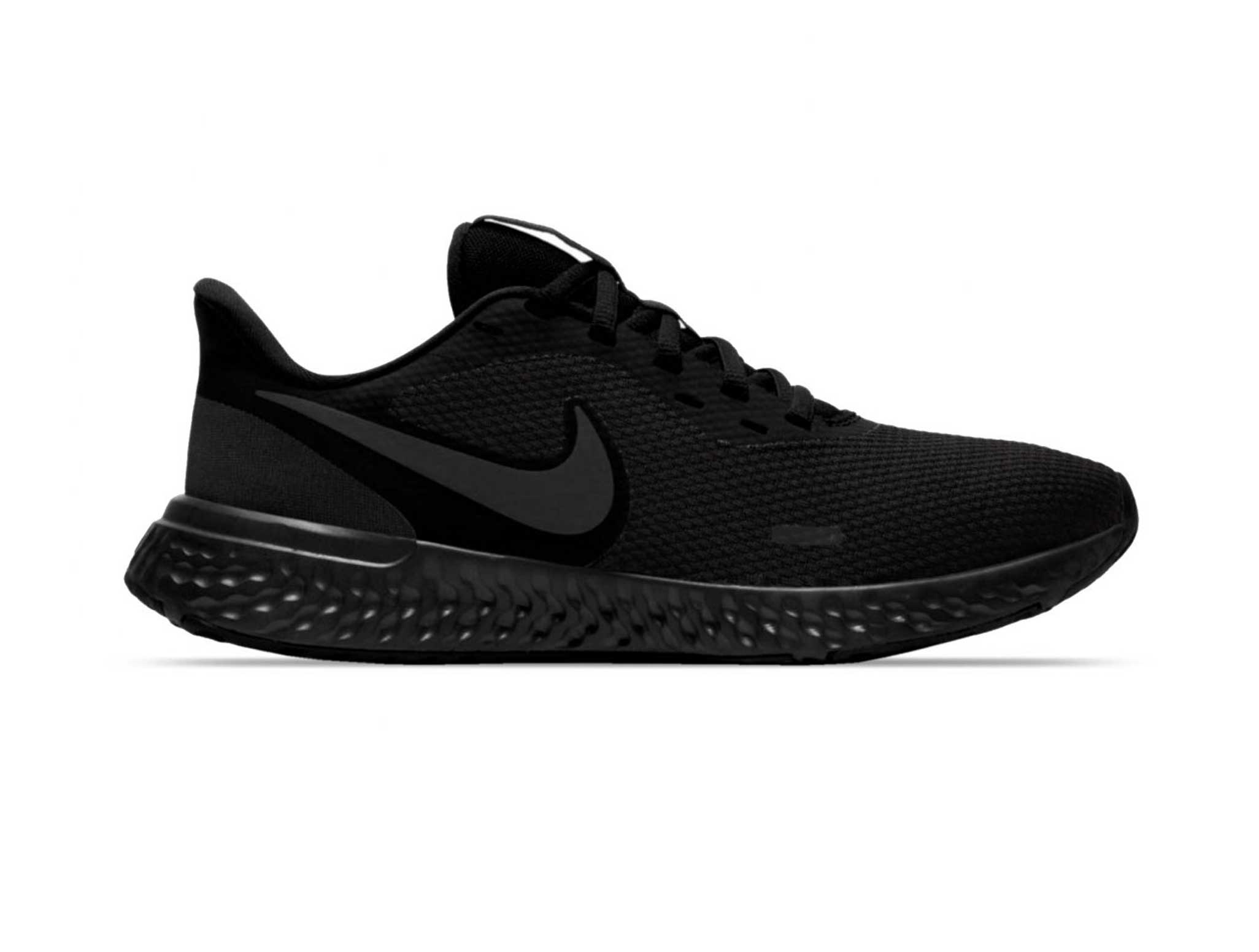 Tenis Nike Modelo Revolution 6 Color Negro/Negro Para Dama