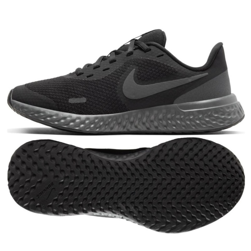 Tenis Nike Modelo Revolution 6 Color Negro/Negro Para Dama