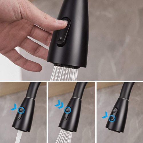 Raga Hogar HG023 grifo cocina monomando Negro Mate