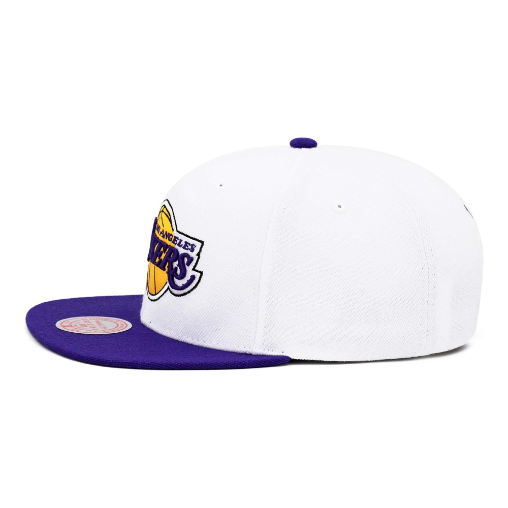 Gorra MItchell & Ness Snapback Los Lakers Blanco JS190784